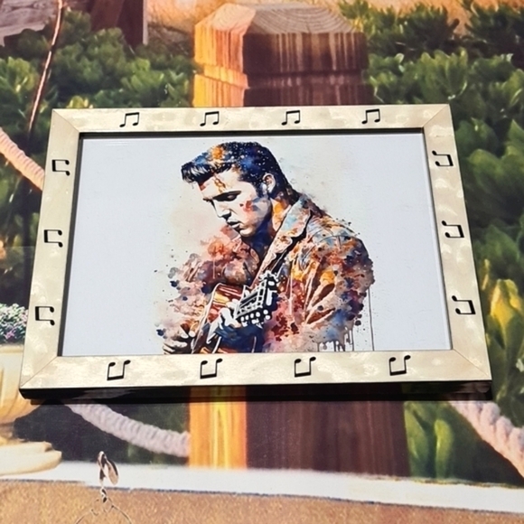 Elvis Presley Watercolor Oil Painting Framed Art Prints - Picture 6 of 6